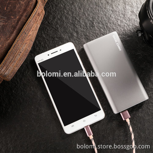 10000mah Aluminum phone charge with LED screen display
